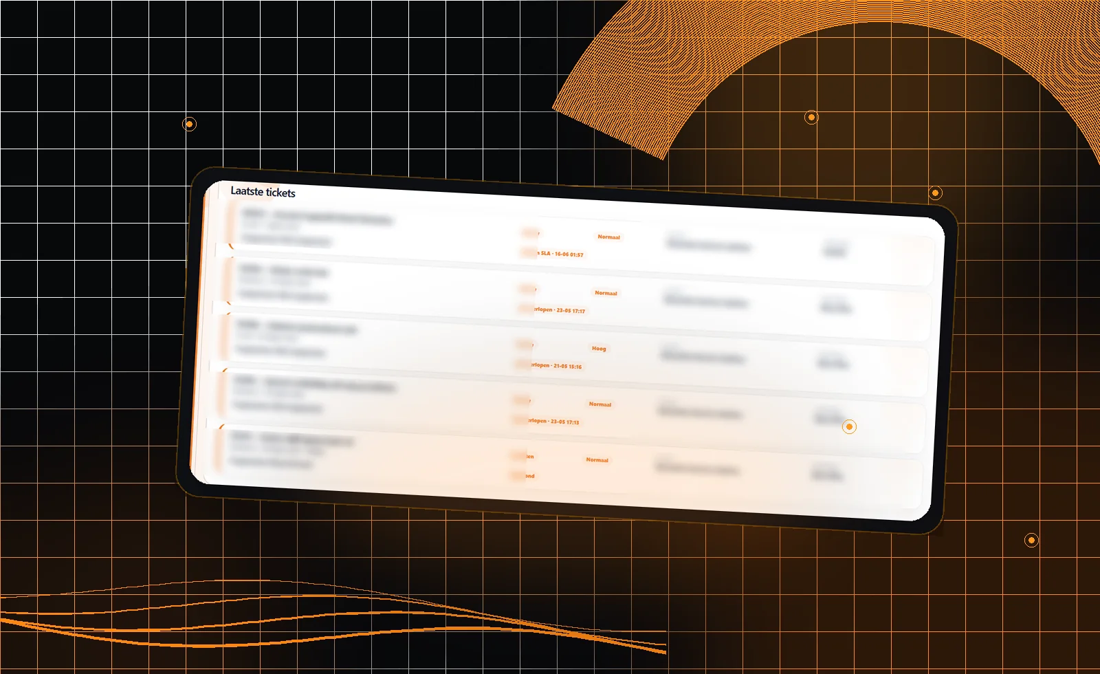 BuzHub ITSM platform met ticketbeheer, dashboards en support